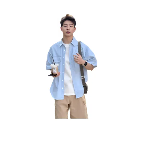 MORii Синие Унисекс Рубашки