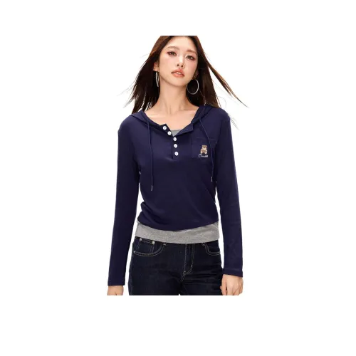 CCAABB T Рубашка Женская NYX Темно-синий Синий