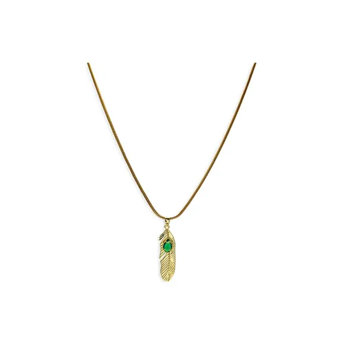 PUENTE Титановые стальные ожерелья унисекс золото