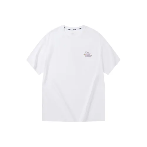 PEAK Running Collection Бег Т-Рубашка Унисекс Все Белое