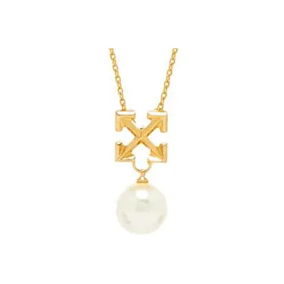 Off Белый Brass Necklaces Унисекс