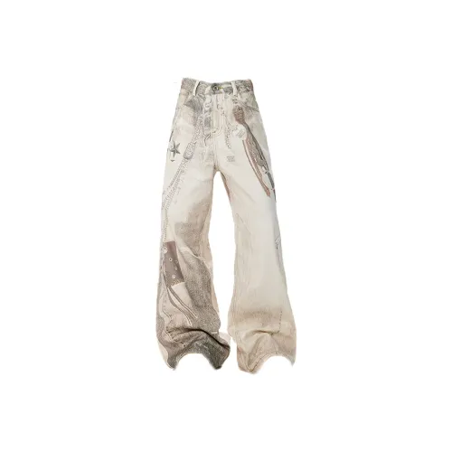 RVANGUARD Цифровой принт, цвет, унисекс, джинсы