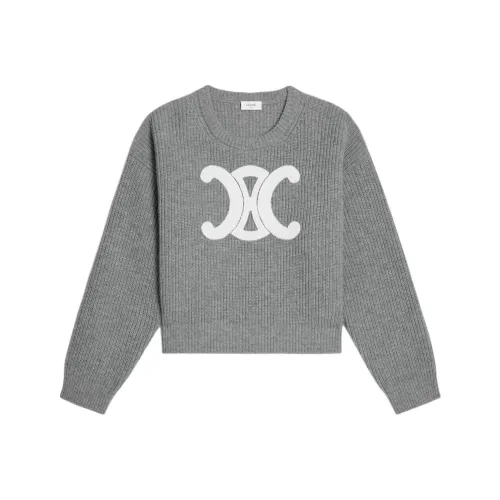 Celine Средне-серые Женские Свитеры