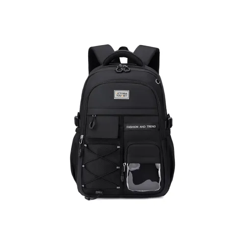 Victorian Traveler Полиэстер Рюкзак Унисекс Черный Белый