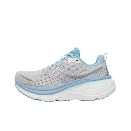 Saucony Hurricane 25 Амортизация Дышащий Поддерживающий Низкий Топ Беговые кроссовки Женские Серый Синий