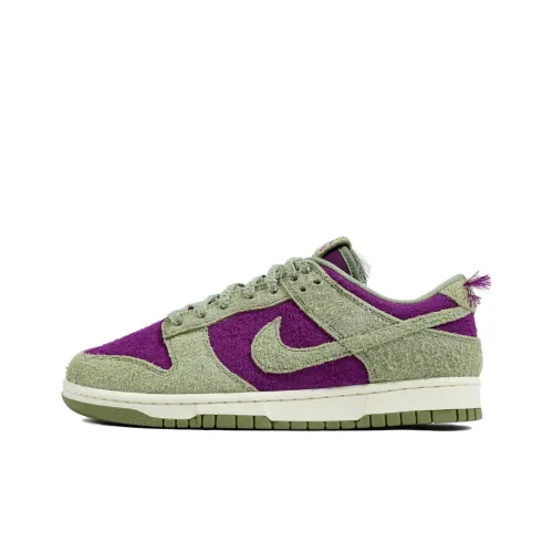 Nike Dunk Скейтборд Кроссовки Низкие Топ Зеленый Фиолетовый Мужской