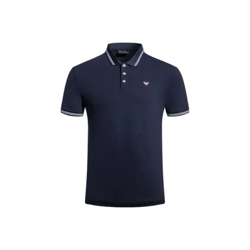 EMPORIO ARMANI Blue Men's Polo