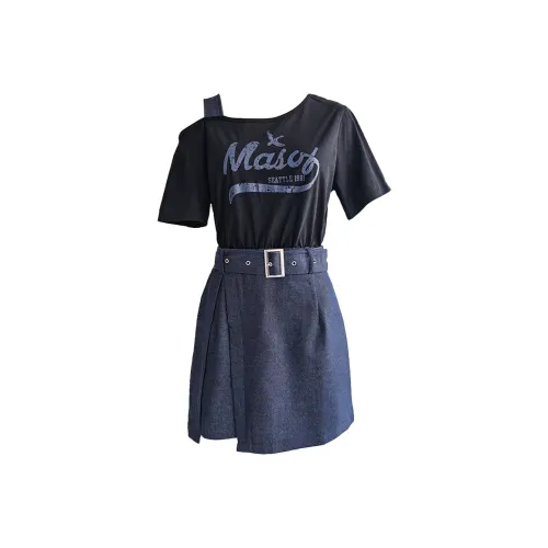 SYEEE WITH U Короткий рукав Платье Женское