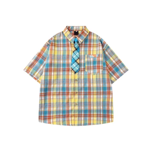 51XXHA Желтая унисекс рубашка