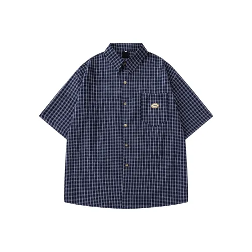 51XXHA Синий Унисекс Рубашки