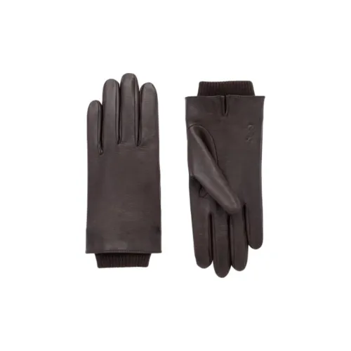SAINT LAURENT Кожа Перчатки Мужские Коричневые