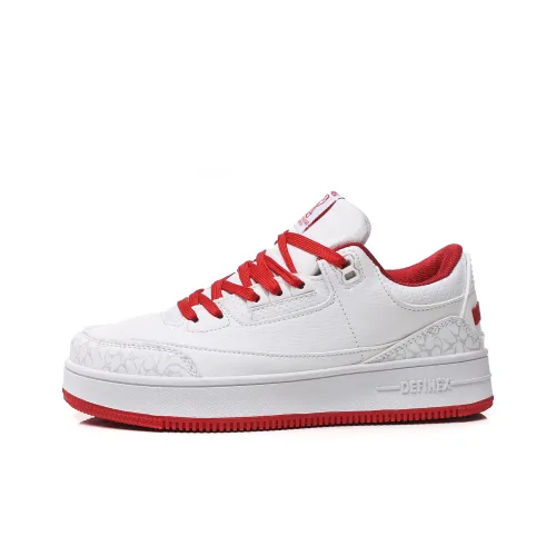 DEFINEX Низкие кроссовки для скейтбординга унисекс красные белые