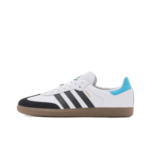 Adidas Originals Samba Устойчивые к истиранию низкие скейтборд-кроссовки Мужские Белый Черный