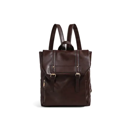 VINEY Рюкзак из синтетической кожи стандартный женский коричневый