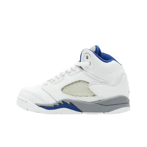 Jordan Air Джордан 5 MID Топ Детские Баскетбольные Кроссовки Белый Подростки