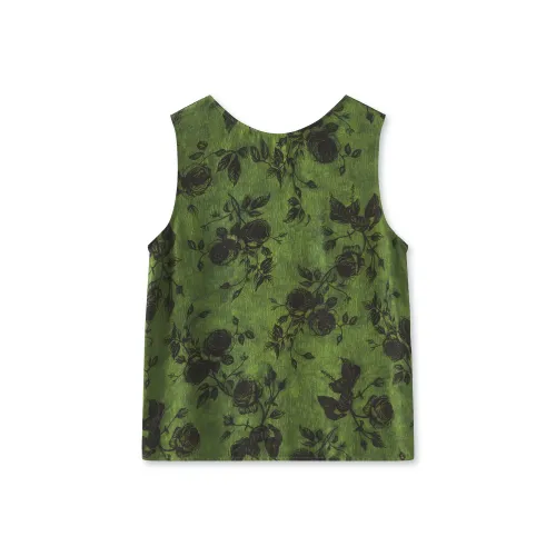 MH Зеленый цветочный Женские Майки