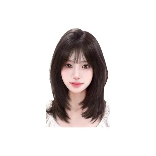 Sweet Pillow House Полная Перука для Женщин Легкая Дышащая MID Длина Естественный Полный Топ Перука с Костью в Позиционировании Стиля