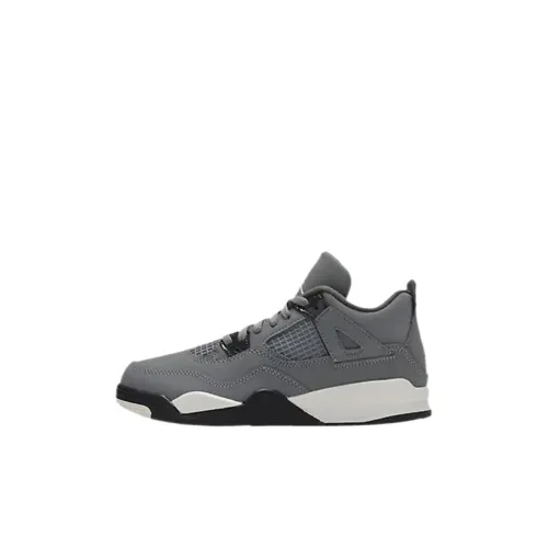 Jordan Air Джордан 4 MID Топ Детские баскетбольные кроссовки Серый Детский возраст 3-7 лет