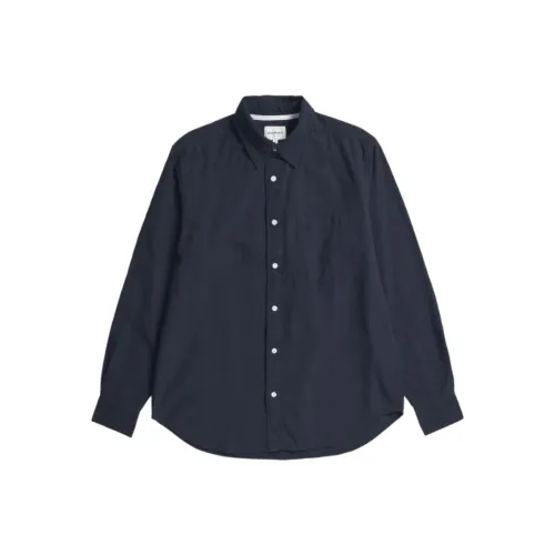 NORSE PROJECTS Рубашка Мужская Темно-Морской Синий