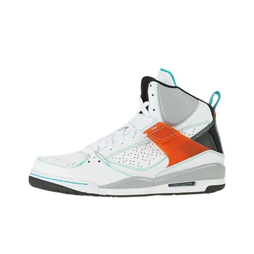 Jordan Flight 45 High Топ Винтажные Баскетбольные Кроссовки Мужские Белые