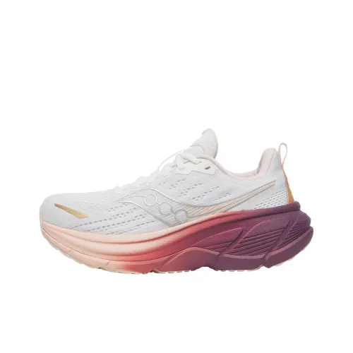 Saucony Hurricane 25 Дышащие Поддерживающие Повседневные Беговые Кроссовки Женские Белые