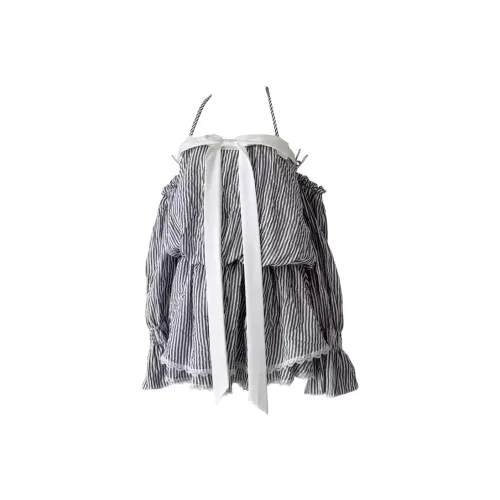 GRAYISMOON Полосатое платье женское слиплатье