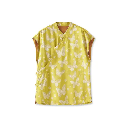 MH Желтая бабочка Женские футболки