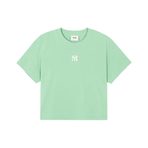 MLB Base Logo рукав с спущенным плечом T-рубашка женская конопля зеленый