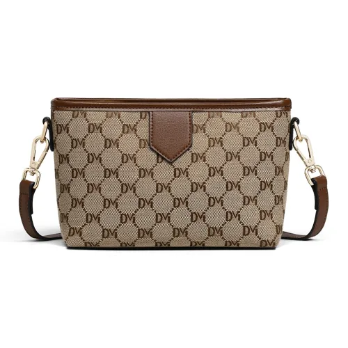 PT'SON Ткань Подмышечная Сумка через плечо Стандартная Женская Кофейная