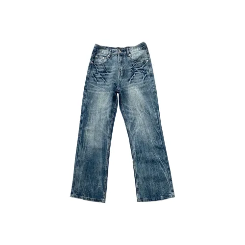 WIIPSOLID Синие Унисекс Джинсы