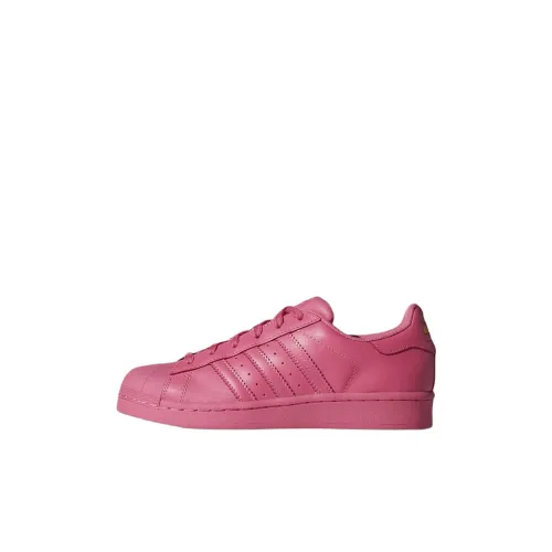 PHARRELL x adidas originals Superstar J Low Топ Детские Скейтбординги Розовый Детский