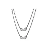 Сияющее круглое кольцо ожерелье [1 пара]