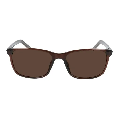Конверс Injection Molded Plastic Square Sunglasses Women's Brown