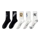 5 пачек, Черный-Синий Улыбающееся лицо + Черный-Белый Буква + Белый-Желтый Клетка + Белый-Черное Улыбающееся лицо + Белый-Серый X