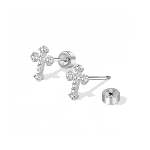 PUENTE Титановые стальные серьги-гвоздики унисекс