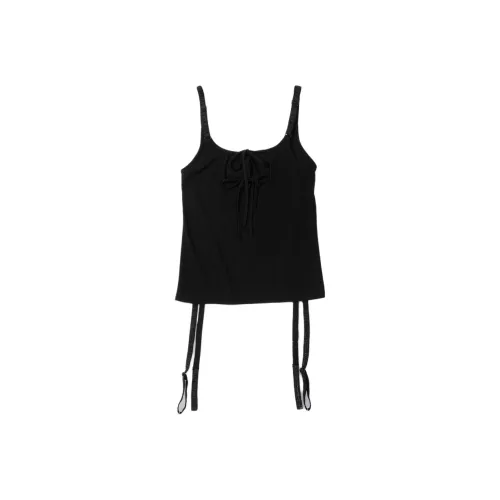 SCULPTOR SS25 Garter Двусторонний Топ Черный Топ на бретелях Женские