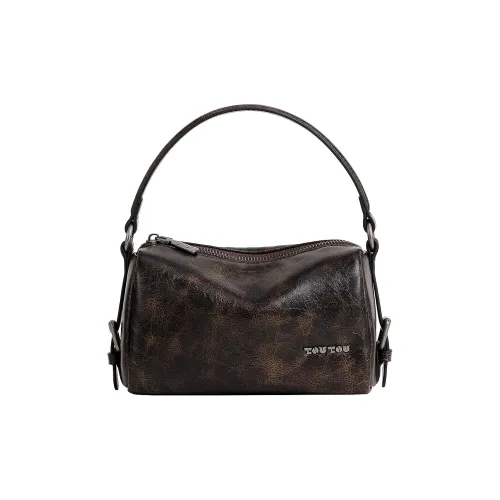 TOUTOU Сумка из синтетической кожи стандартная женская шоколадного цвета