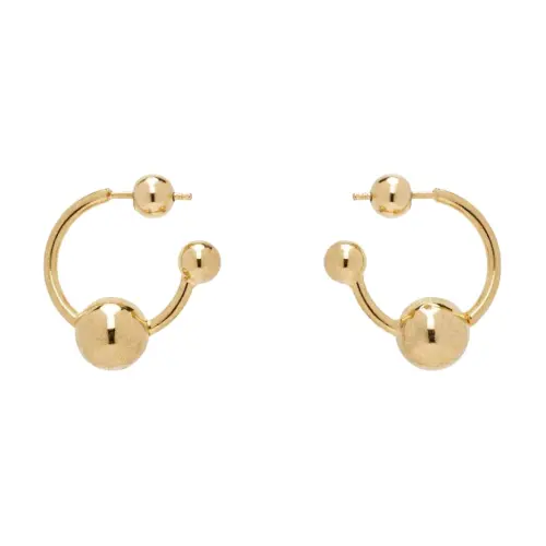 Серьги Jean Paul Gaultier Brass Stud Мужские Золотые