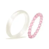 Шампанское Браслет Розовый Нефритовая Коллекция