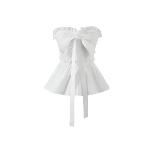 HUINIAN Белые Женские Майки