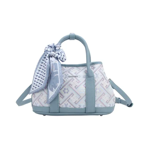 BUHOWE ПУ (полиуретан) Сумка Стандартная Женская Светло-Синяя