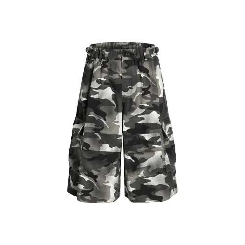 UKTK Gray Camouflage Мужские Карго Шорты