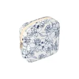 Темно-синий с цветочным узором