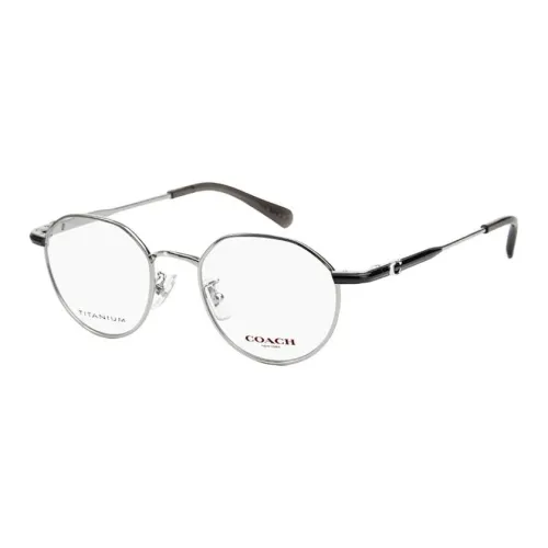 COACH Металл Овал Оправы для очков Унисекс Серебряный Розовое золото