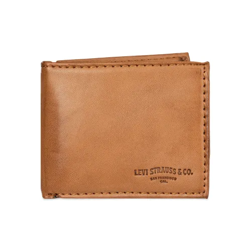 Levi's Кошелек из коровьей кожи маленький мужской коричневый