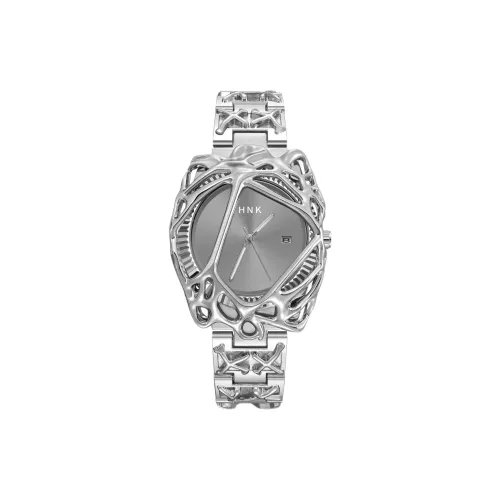 HNK Кварцевый механизм ремешок из нержавеющей стали унисекс синий циферблат