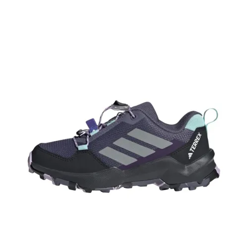 Adidas Terre Дышащая Поддержка Низкий Топ Детская Туристическая Обувь Фиолетовый Матовый Серебряный Подростки