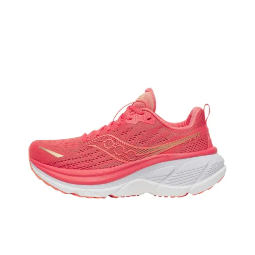 Saucony Hurricane 25 Амортизация Дышащий Поддерживающий Легкий Низкий Топ Беговые кроссовки Женские Красный