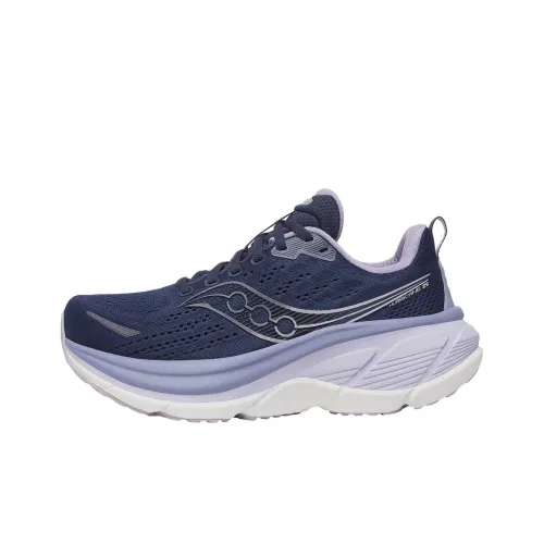 Saucony Hurricane 25 Амортизация Дышащий Поддерживающий Низкий Топ Беговые кроссовки Женские Морской синий