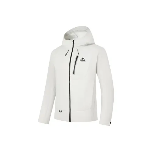 QIAODAN Дымчатый Белый Мужские Куртки